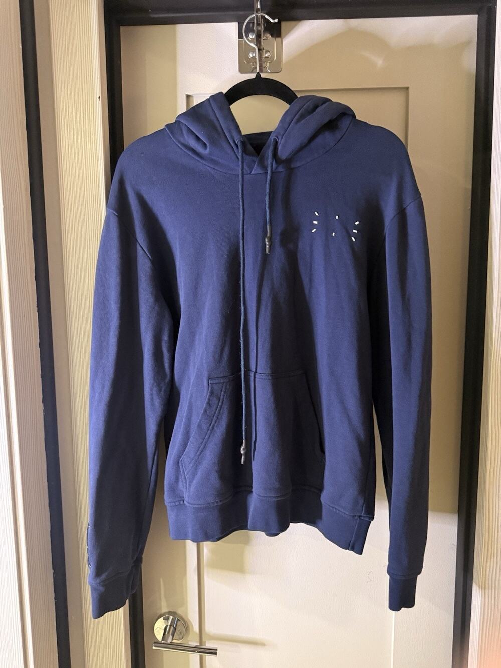 Alexander McQueen Blue Fleece Hoodie Mens S